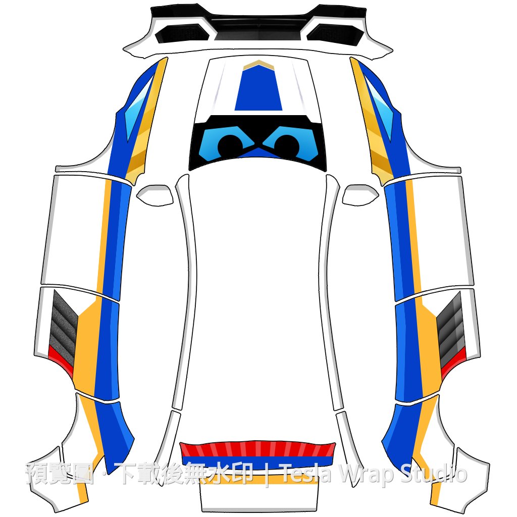 Model Y (2025+) Standard 編號 #9040 自訂範本
