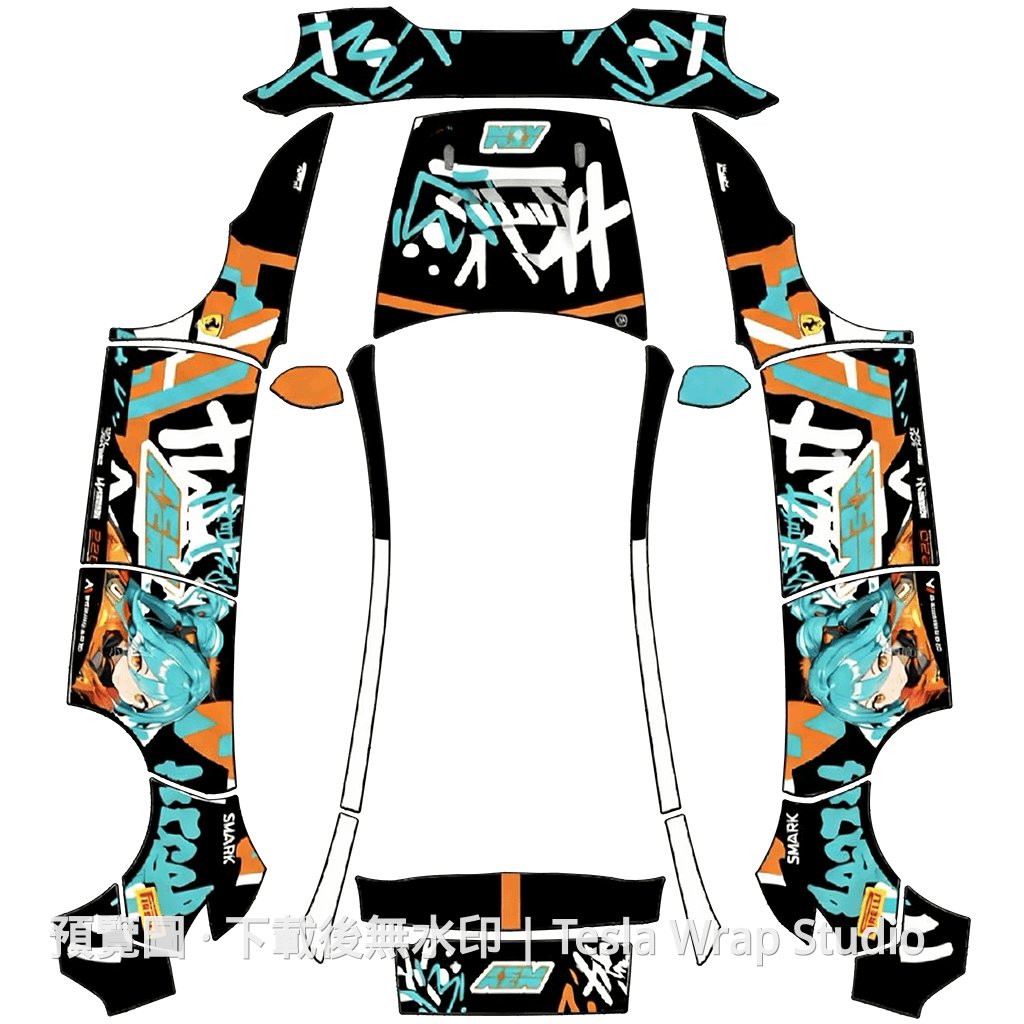 初音未來主題 1 - Model Y (2025+) Standard