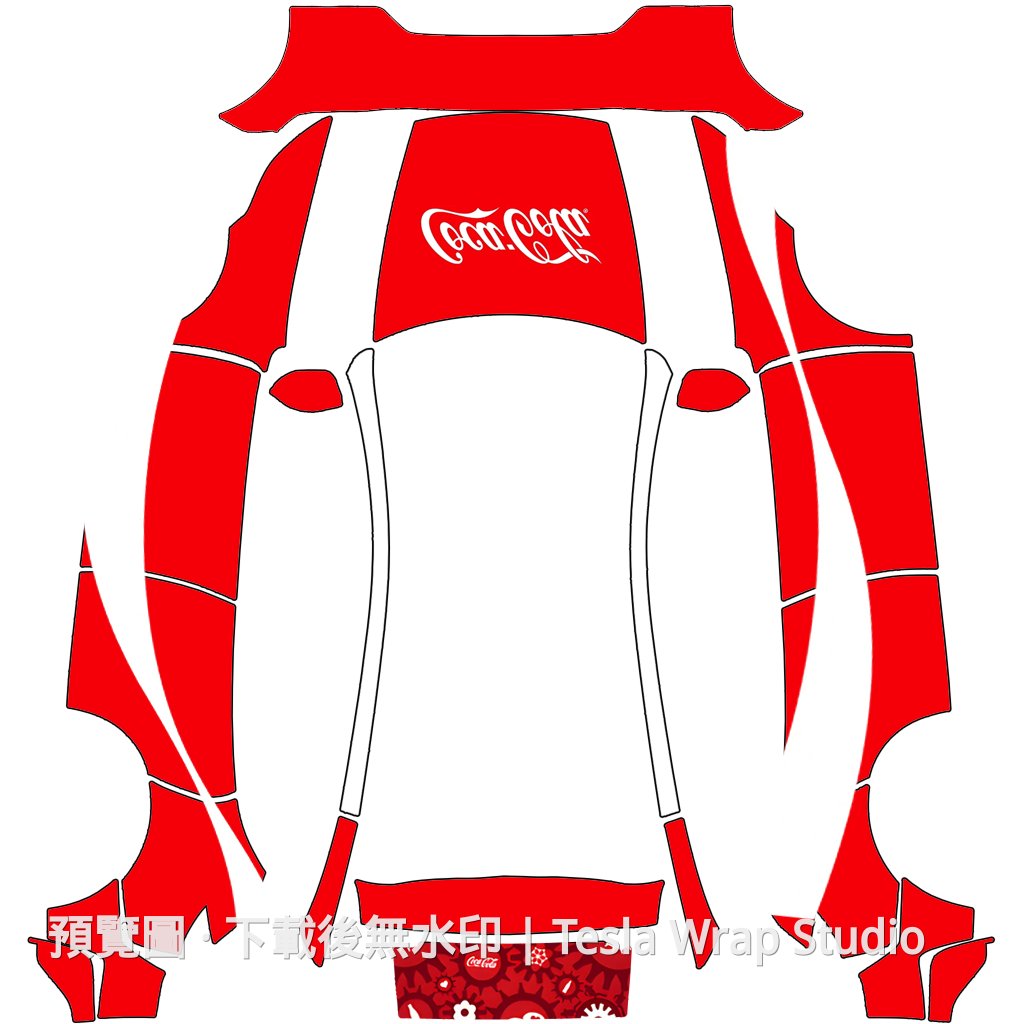 Coca-Cola 主題 - Model Y (2025+) Standard