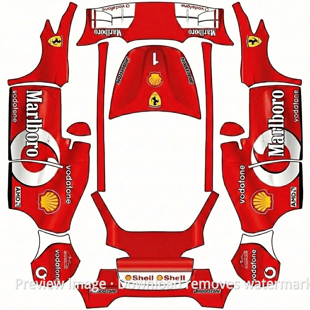 Schumacher F2004 Replica Theme - Model Y