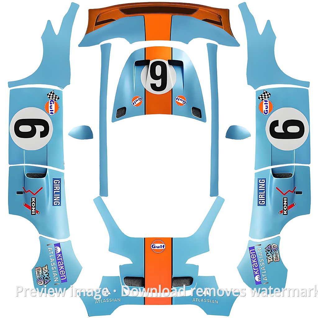 Gulf Oil Livery Premium Special Edition - Model Y