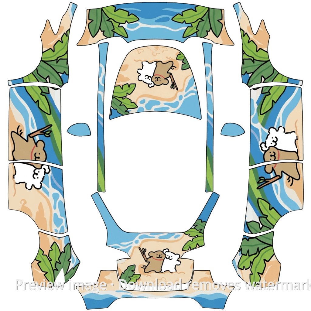 Line Puppy Template - Model Y