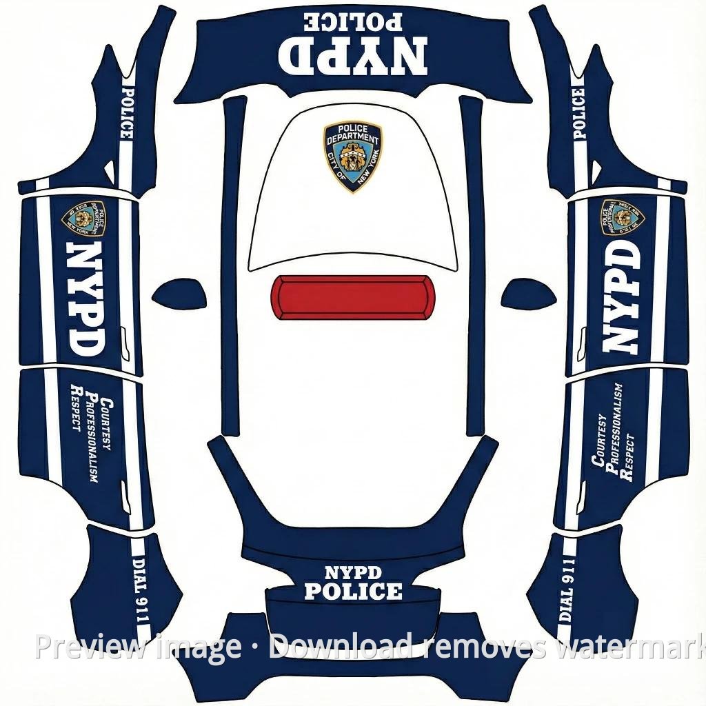 Police Car Theme - Model Y