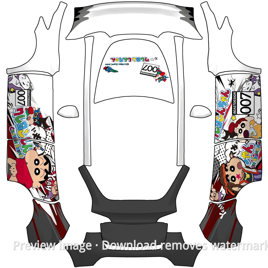 Model Y Xiaoxin Theme Wrap Template