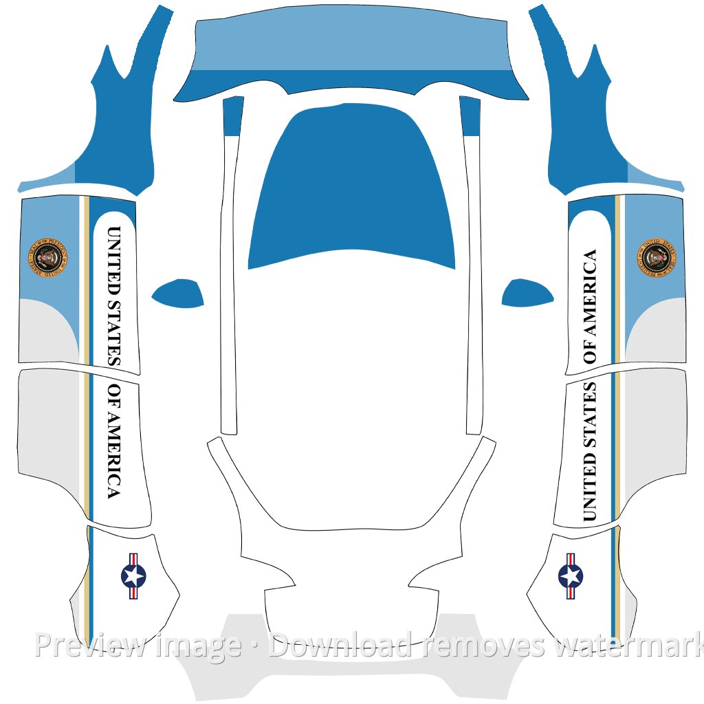 UNIT01 Model Y Wrap Template