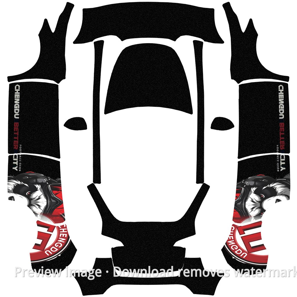 GUIYING01 Model Y Wrap Template