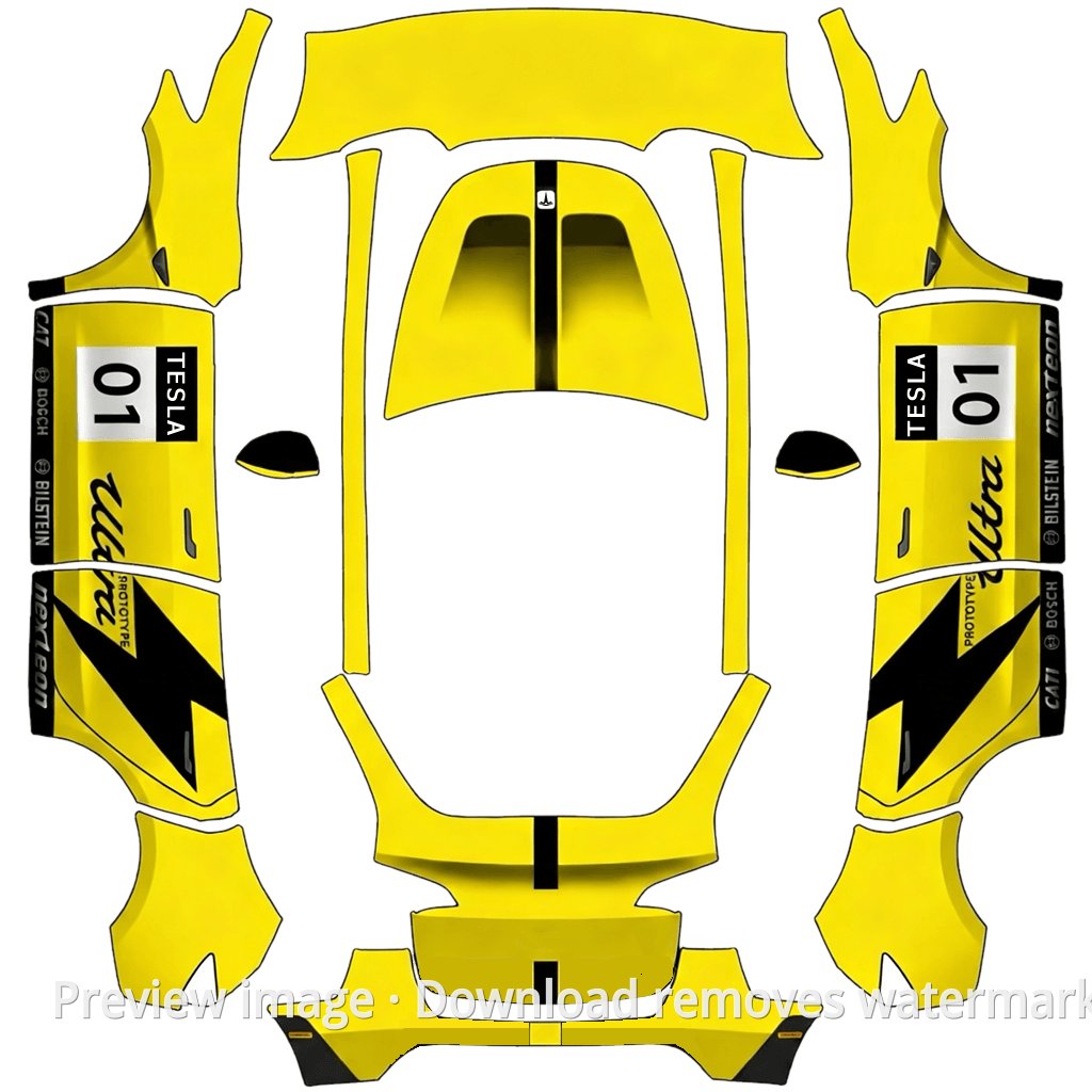 Model Y Xiaomi Ultra Theme Wrap Template