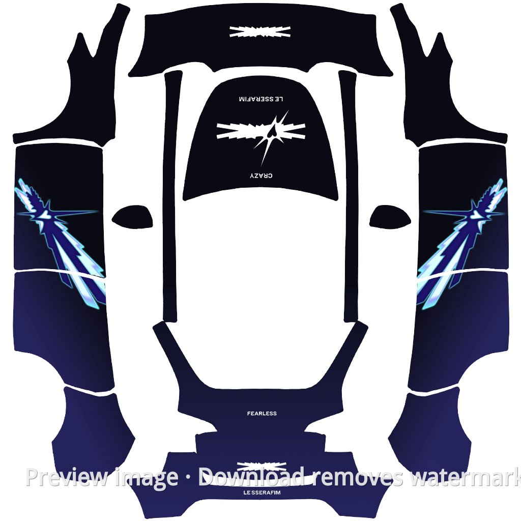CARZY Theme Model Y Wrap Template