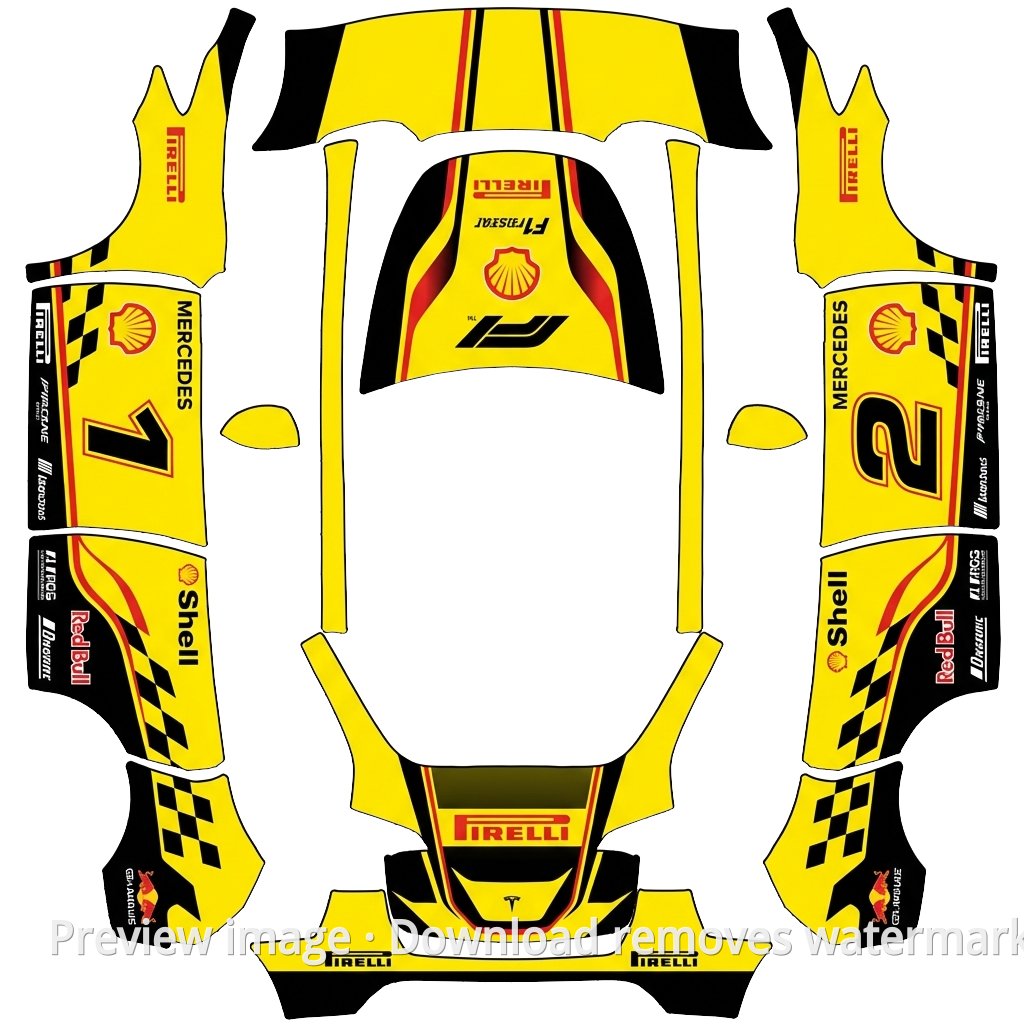 Model Y Custom Wrap Template