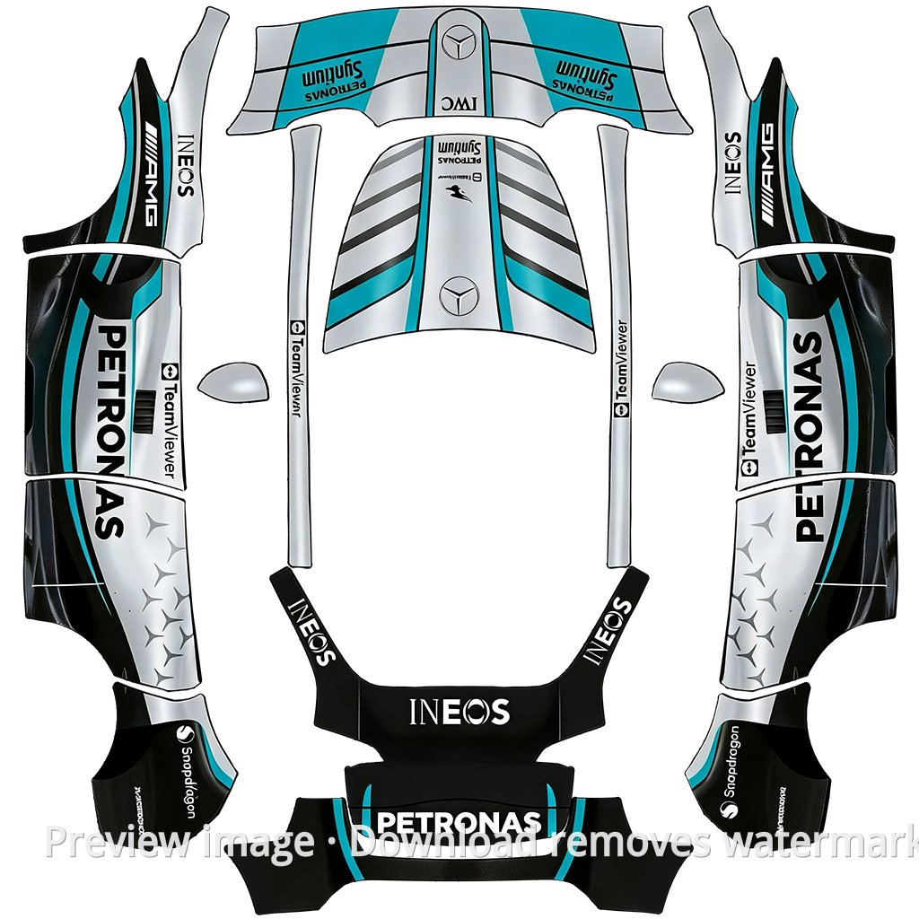 Mercedes W17 Silver Arrows Theme - Model Y