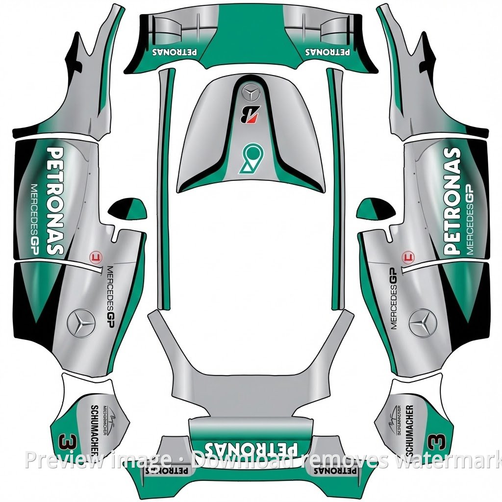 2010 Schumacher Mercedes Comeback Season Edition - Model Y