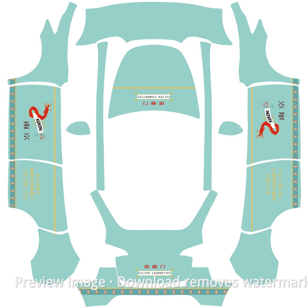 Model Y Nanjing Slim Theme Wrap Template