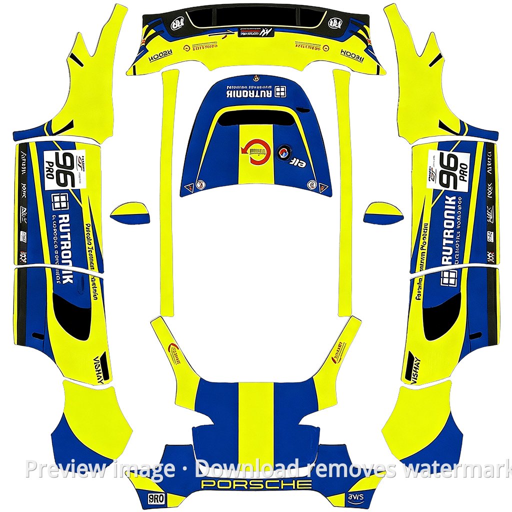 Porsche 96 Classic Race Car Theme - Model Y
