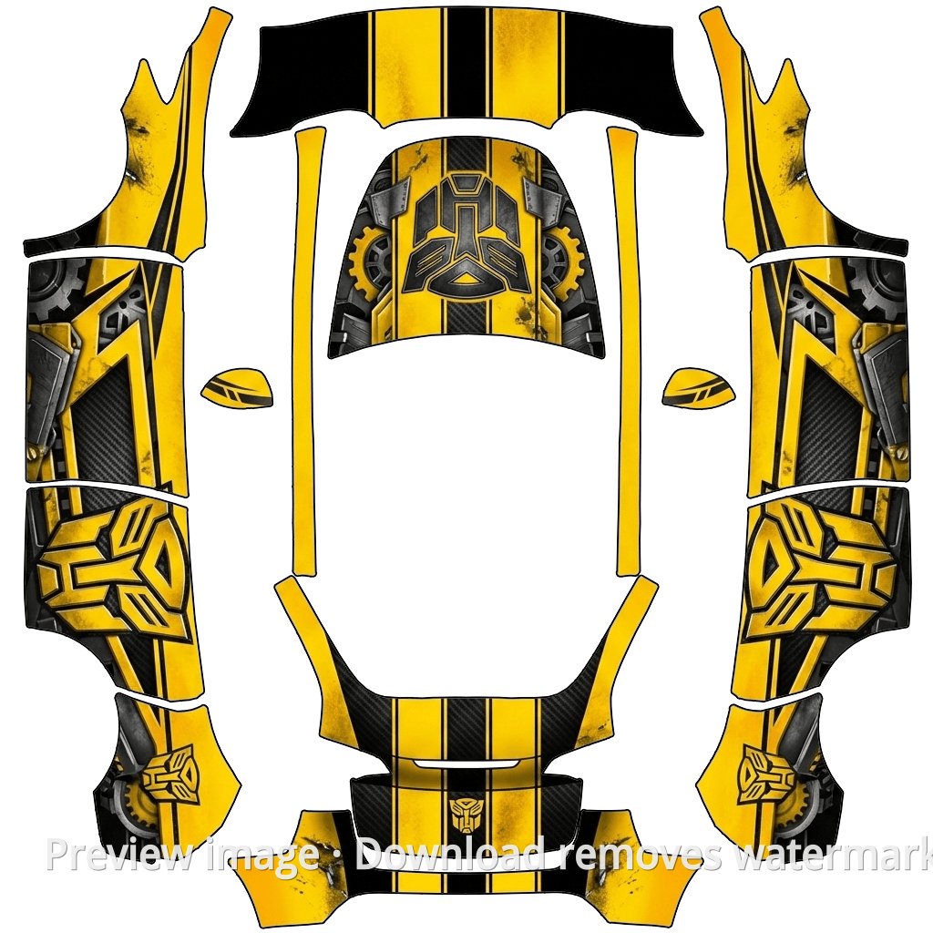 Autobot Transformation Model Y Wrap Template
