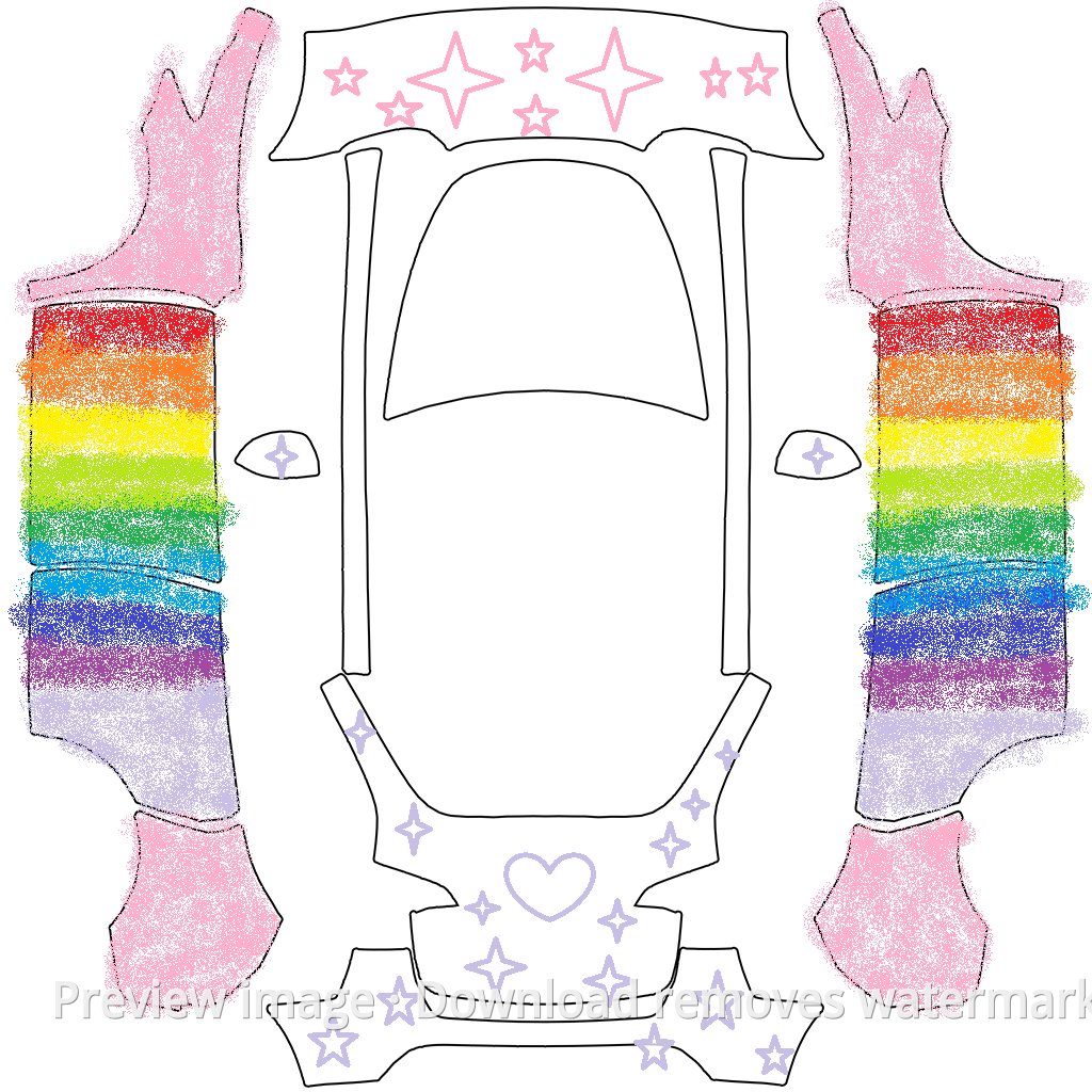Model Y Judy 1 Wrap Template