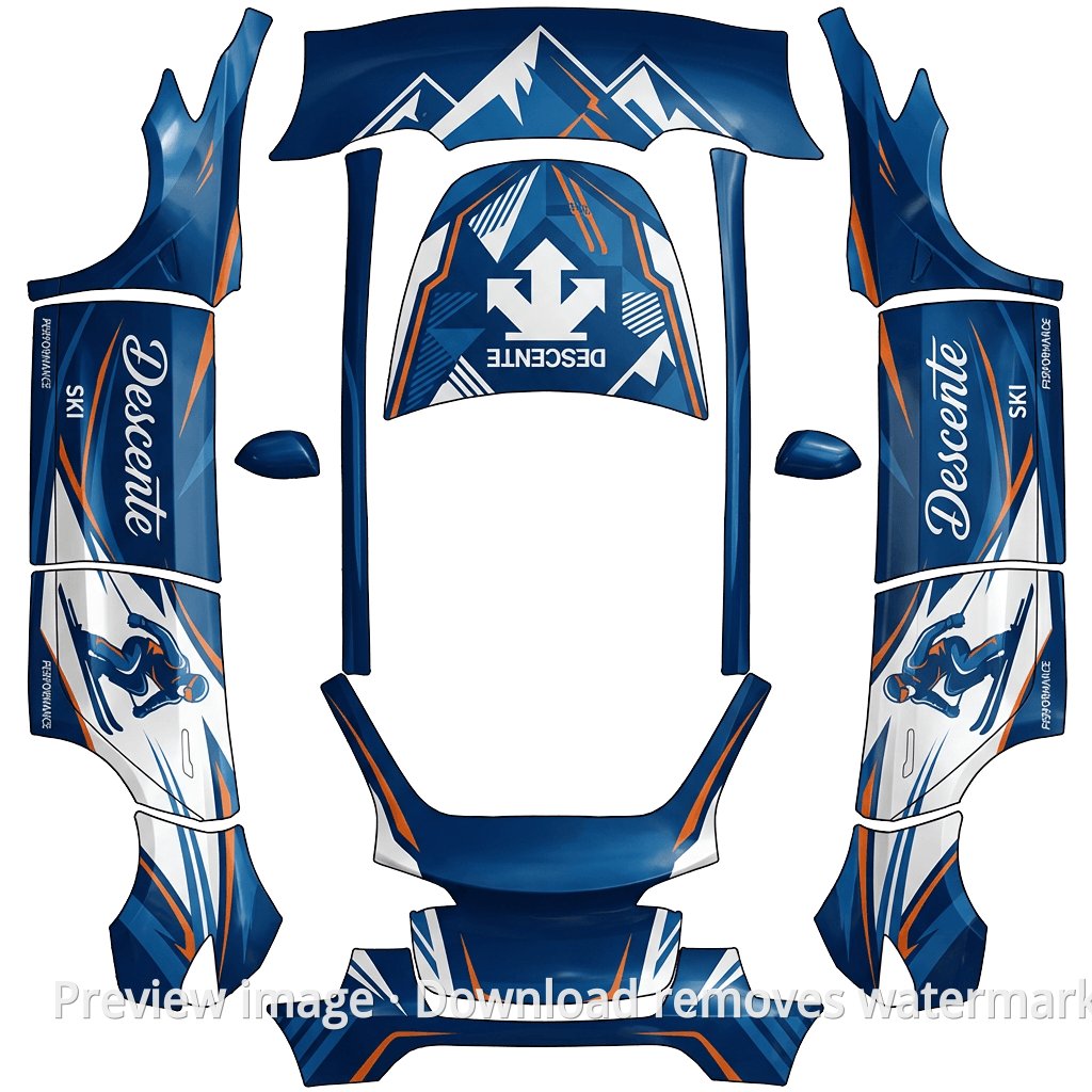 Model Y Descente Outdoor Set Theme Wrap Template