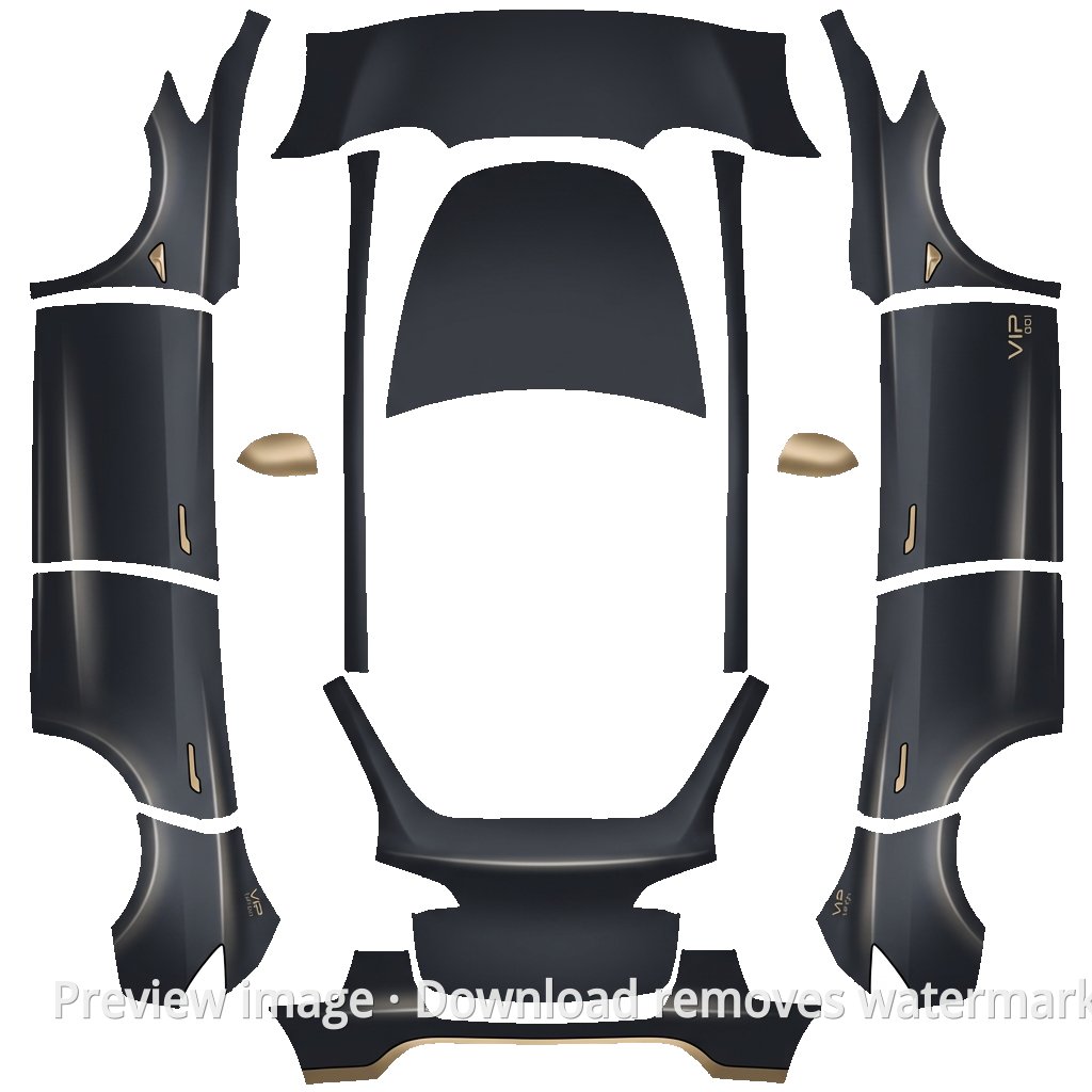 Black Gold Theme - Model Y