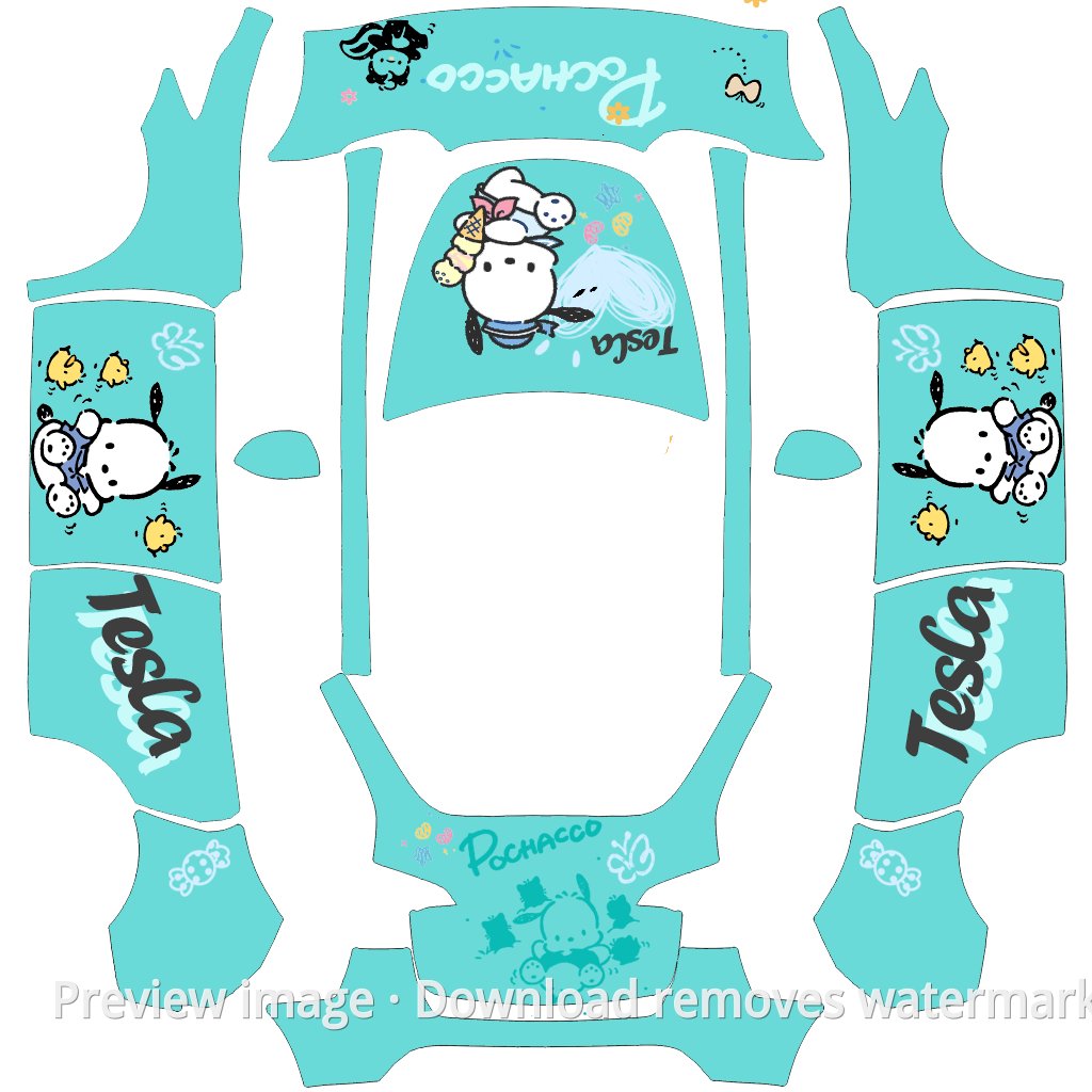 Tiffany Blue Pochacco Theme - Model Y