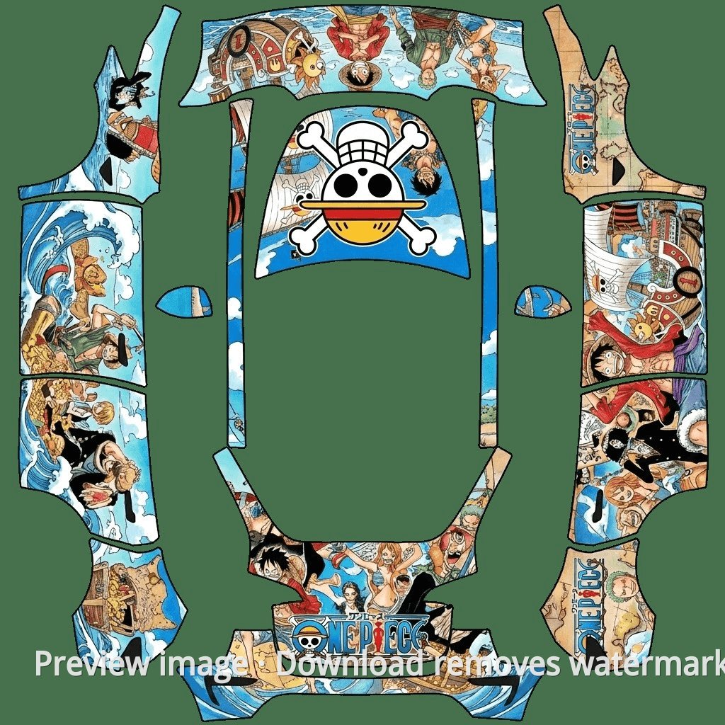 Model Y One Piece Theme Wrap Template