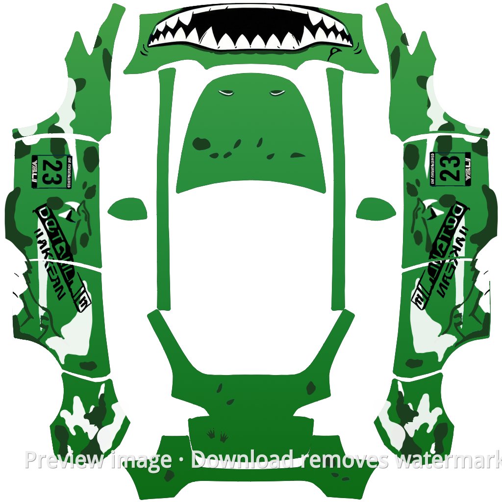 Model Y #9909 Wrap Template