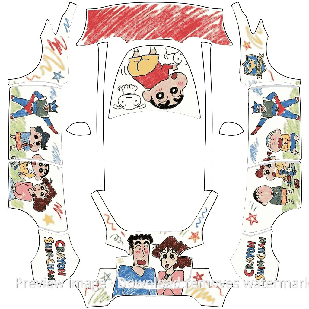Hand-Drawn Crayon Shin-chan Theme - Model Y