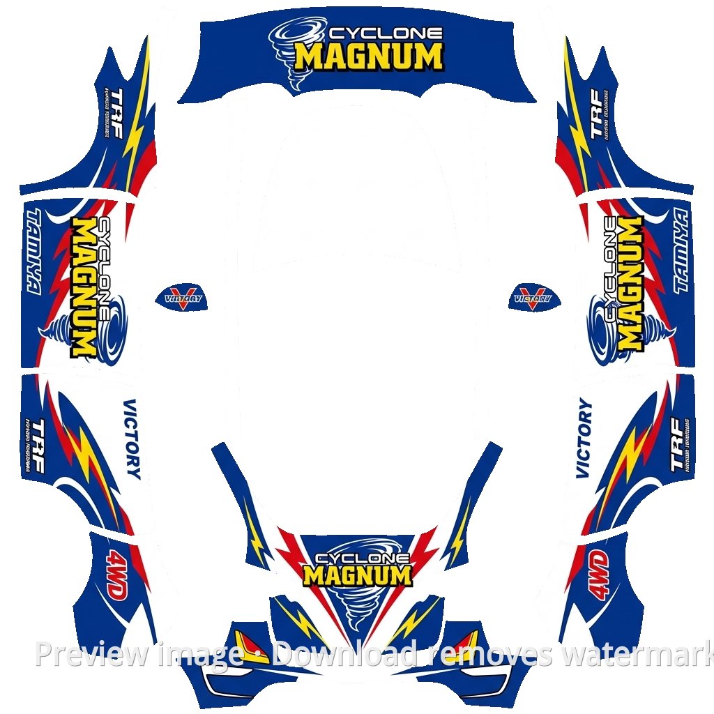 Model Y Let's & Go Cyclone Magnum Theme Wrap Template