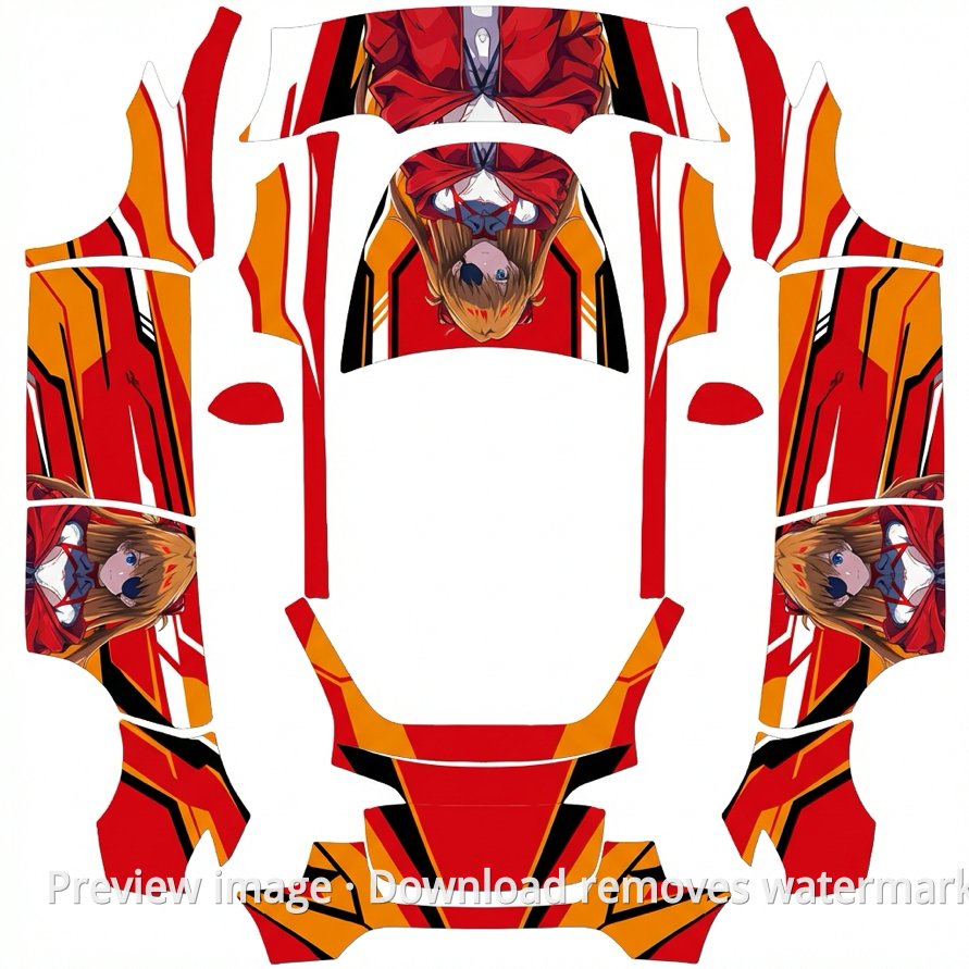 Model Y Cool Skin Wrap Template