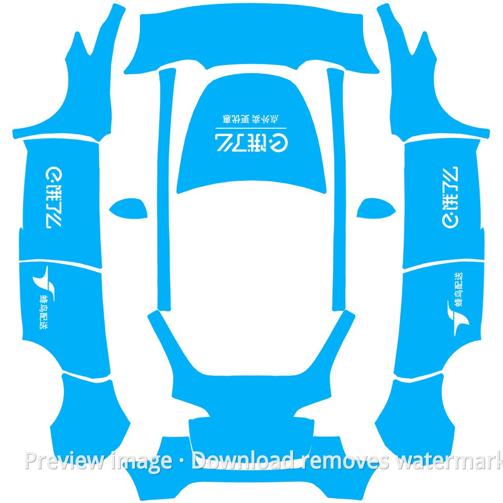 Model Y Ele.me Delivery Theme Wrap Template