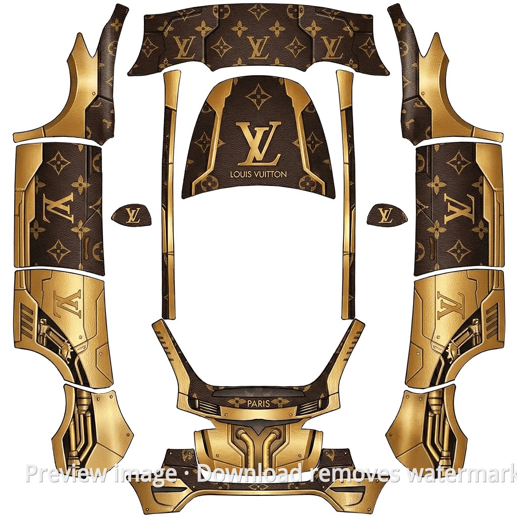 LV Theme Model Y Wrap Template