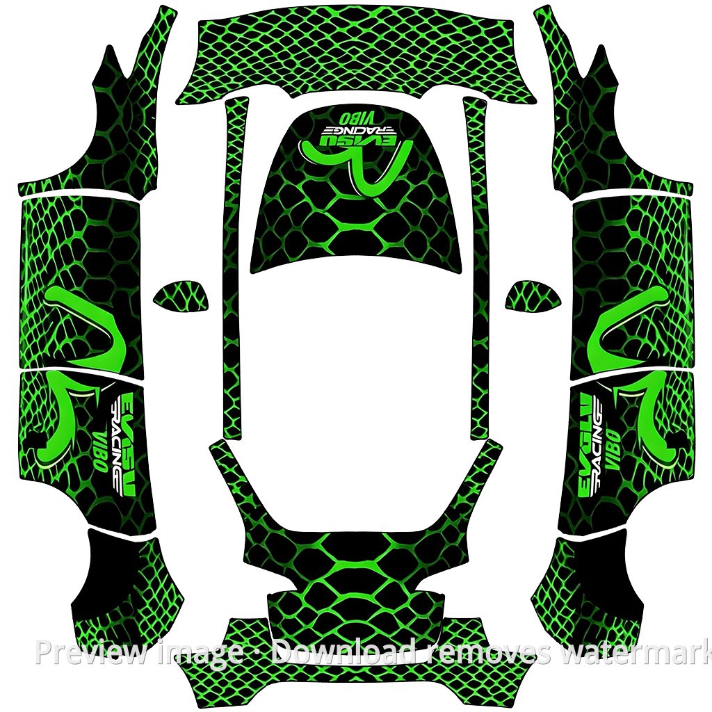 Green Serpent Armor Theme - Model Y