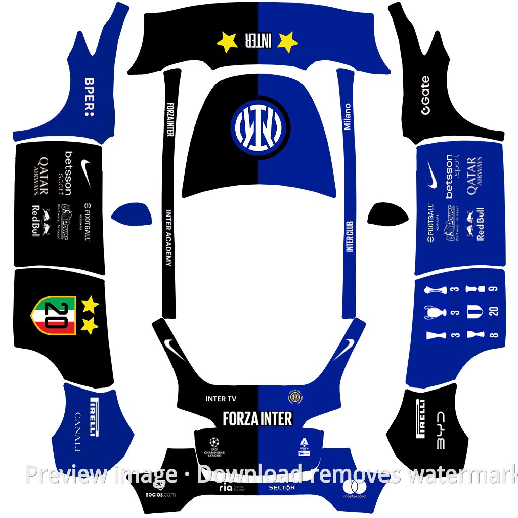 DAZ01 Model Y Wrap Template