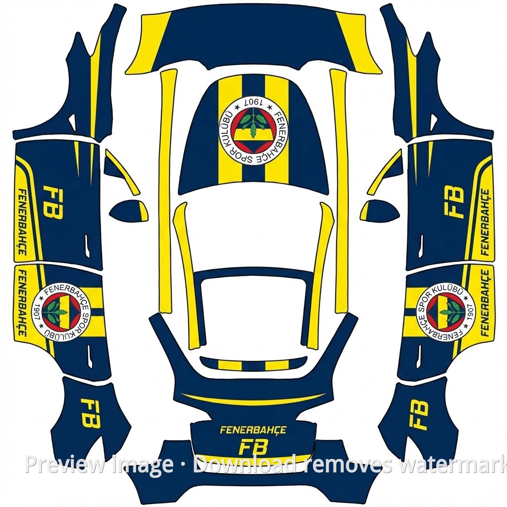 T008 Model Y Wrap Template