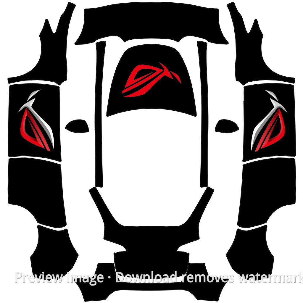 Model Y Vehicle Wrap Template