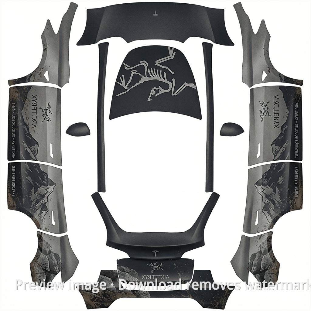 Model Y Arc'teryx Outdoor Set Theme Wrap Template