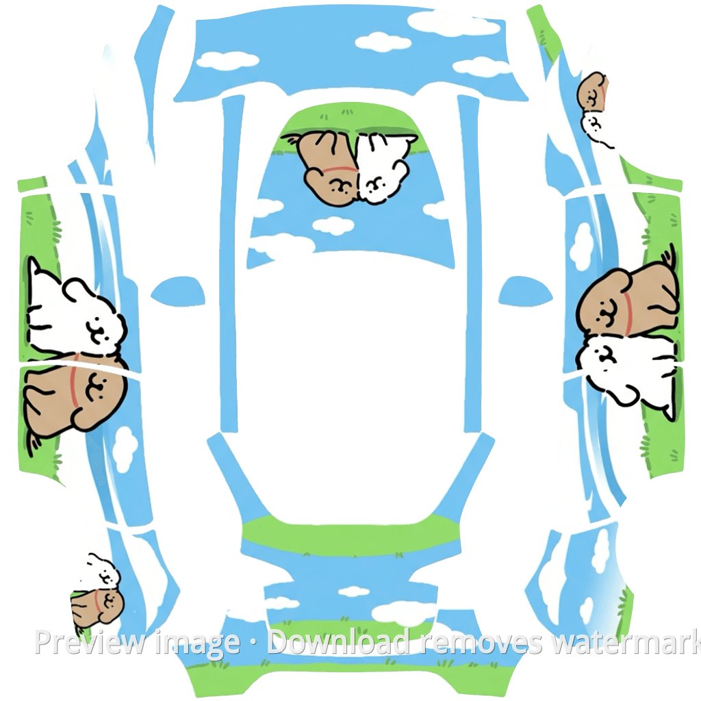 Line Puppy Theme - Model Y
