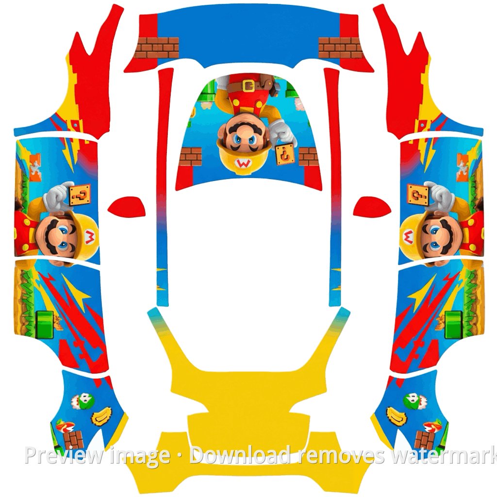 Mario Premium Vehicle Wrap - Model Y