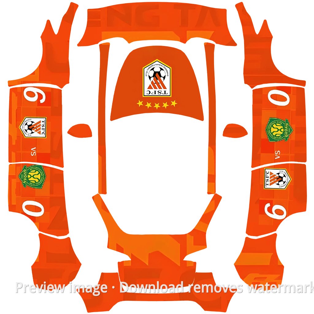TXFC01 Model Y Wrap Template