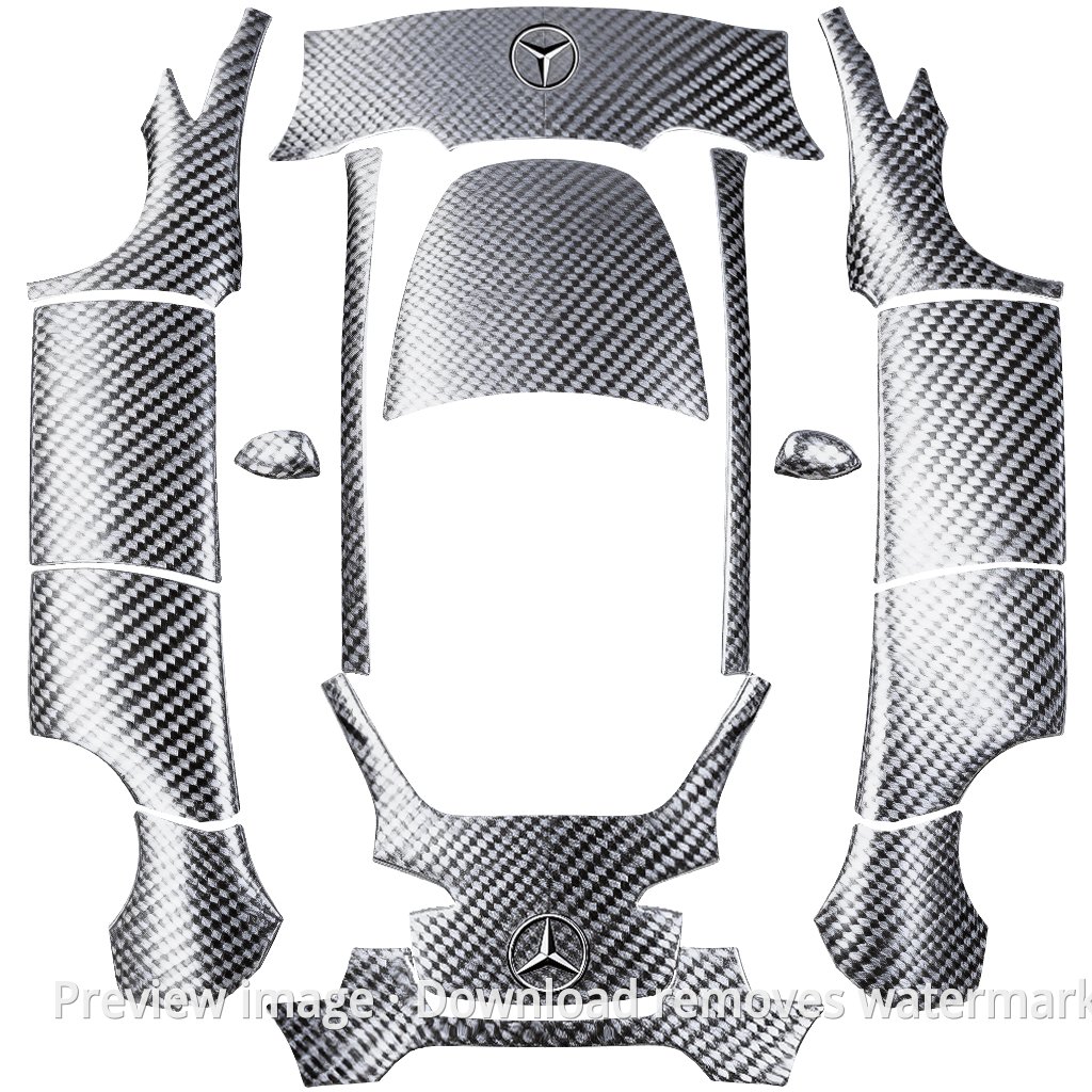 Mercedes Carbon Fiber Theme - Model Y