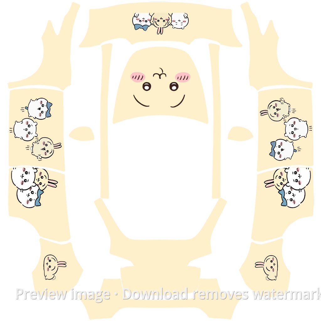 Usagi Theme Model Y Wrap Template