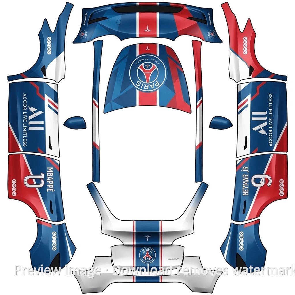 Paris Saint-Germain Team Livery - Model Y