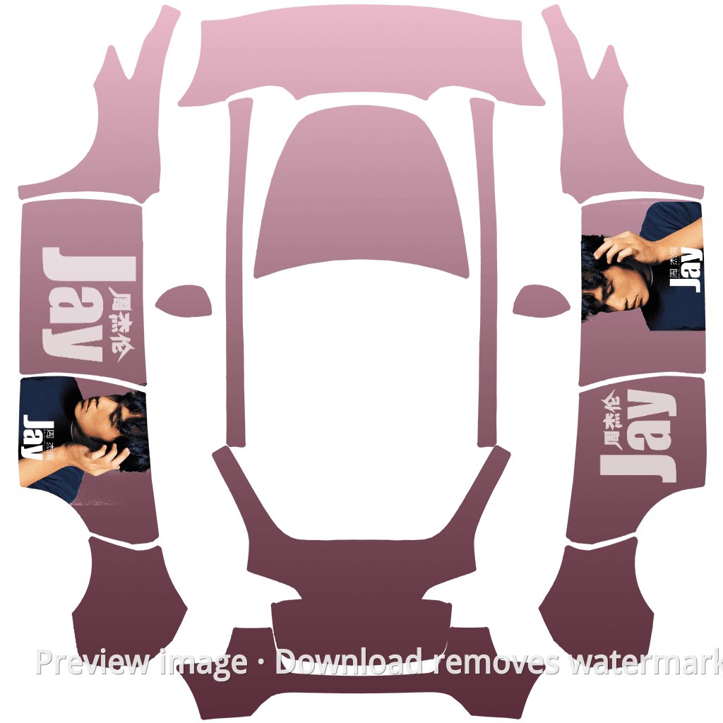 Jay Chou Theme Model Y Wrap Template