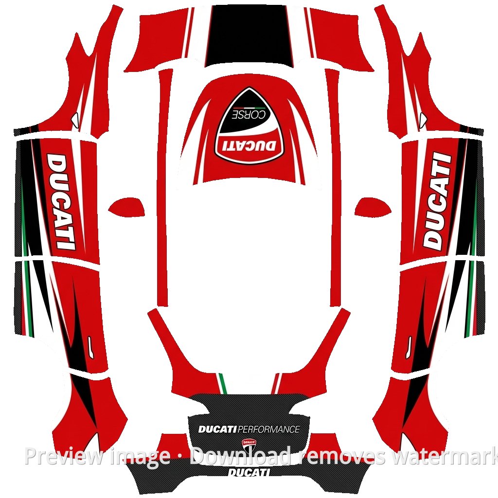Racing Theme Model Y Wrap Template