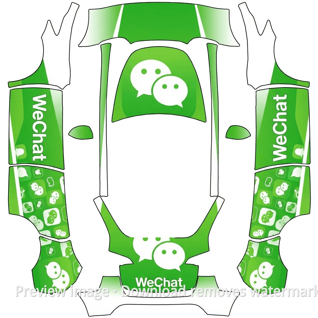 WeChat Cool Theme Model Y Wrap Template