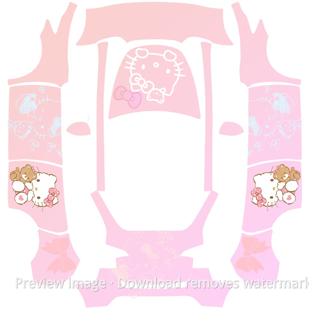 Dreamy Pink Kitty Theme - Model Y
