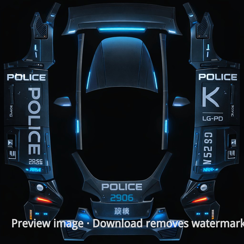 Police Cyberpunk Theme - Model Y