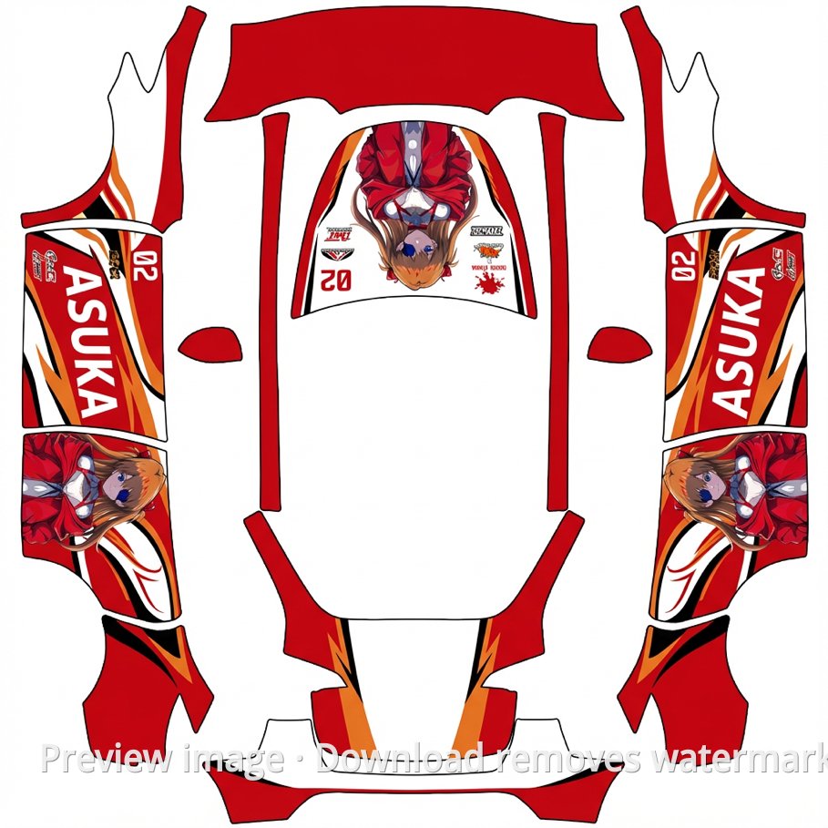 Model Y Cool Skin Wrap Template