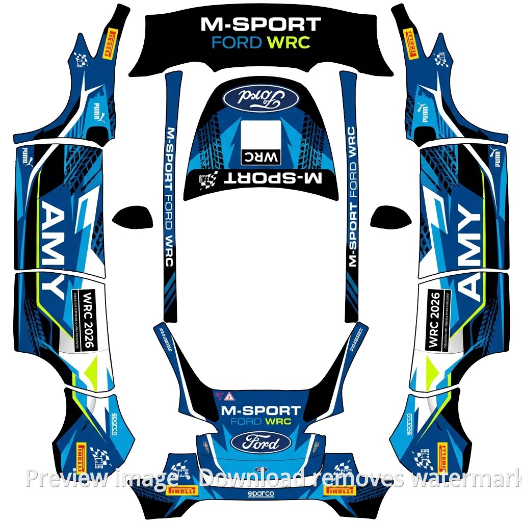 Ford WRC AMY Livery - Model Y