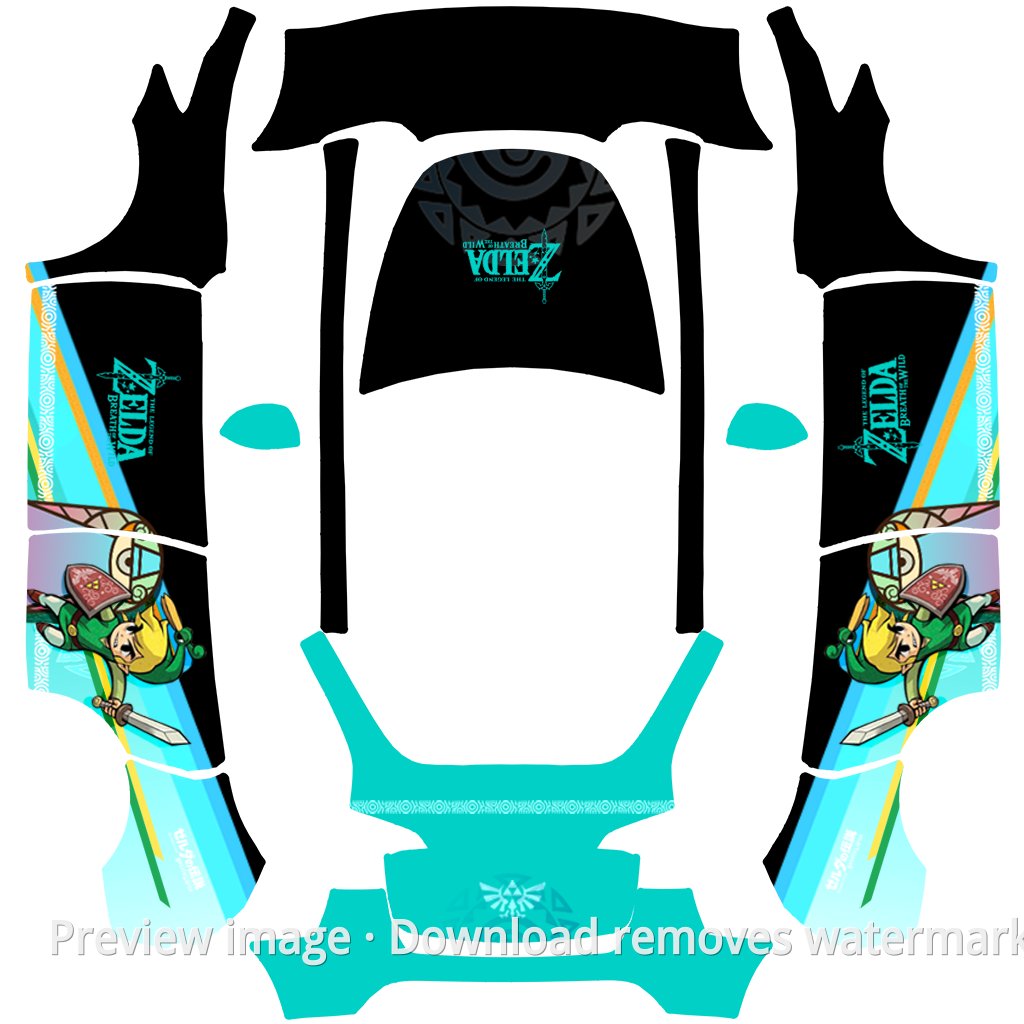 Model Y Custom Wrap Template
