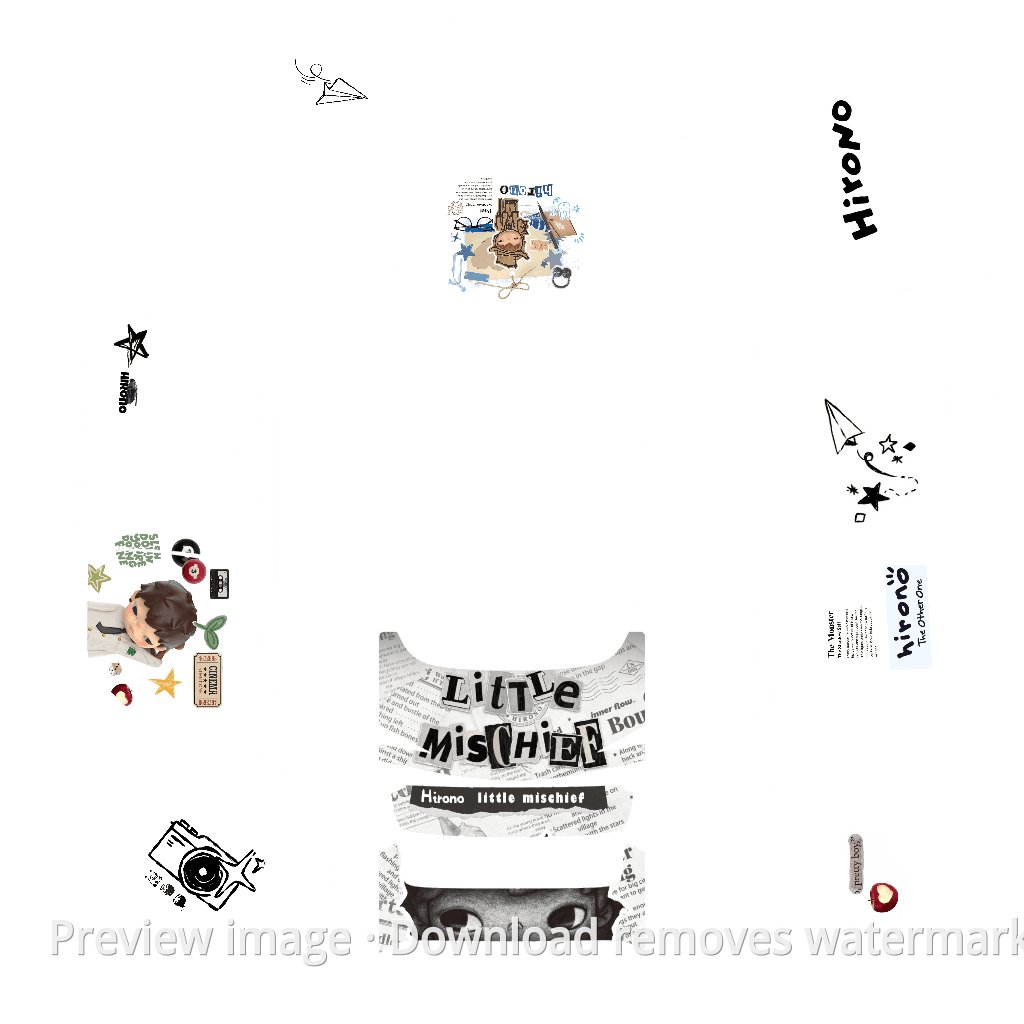 Cute Style Model Y Wrap Template