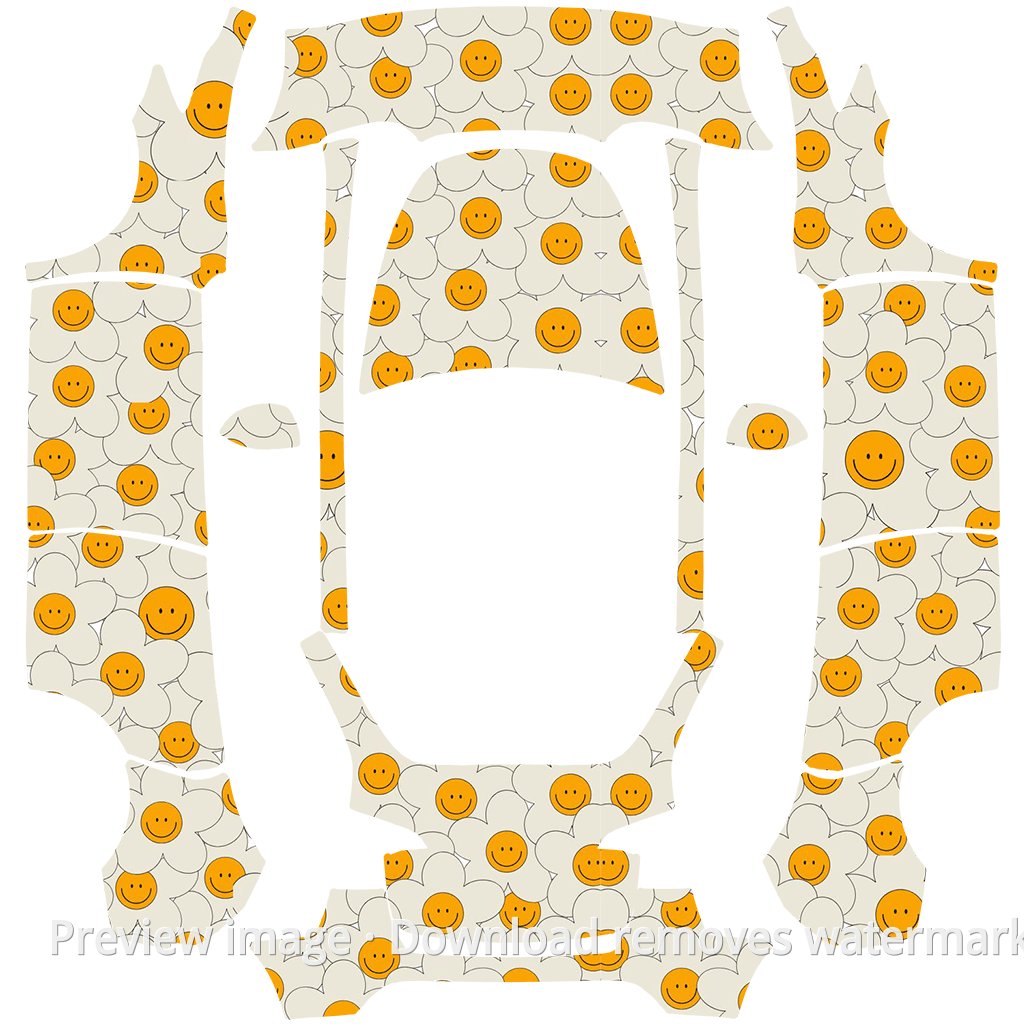 Model Y Sunflower Theme Wrap Template